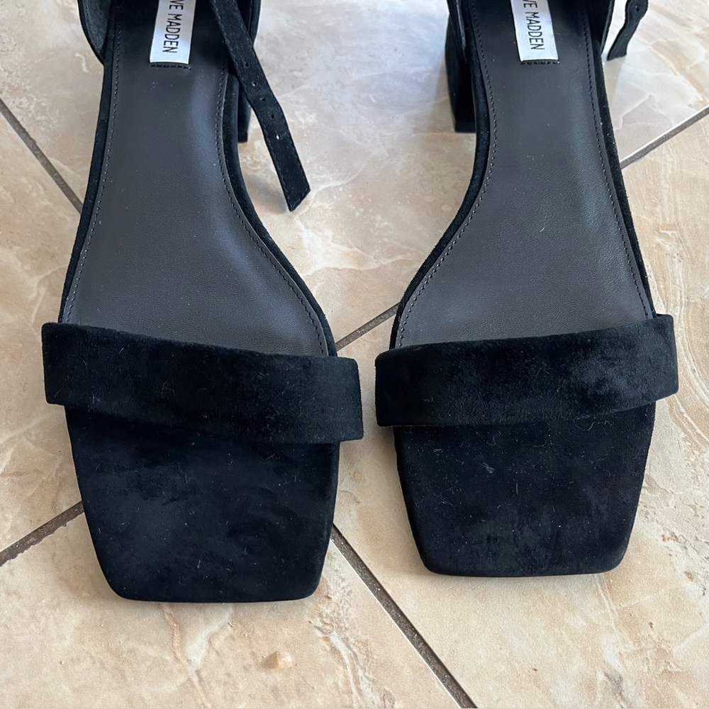 Steve Madden Square Toe Sandal black size 13 - Picture 3 of 12